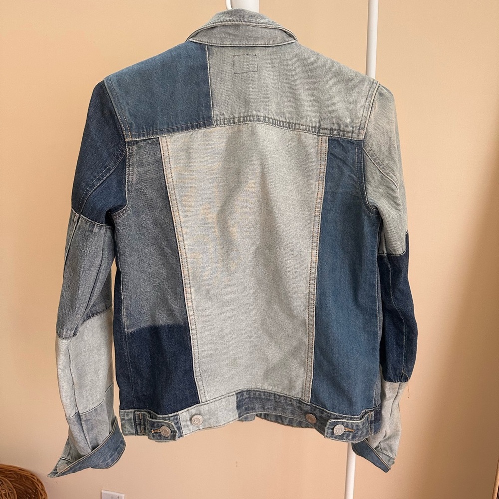 Patchwork Denim Jacket Gap - image 3
